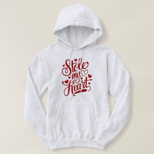 Hartensnaren bevestigd hoodie (Design voorkant)