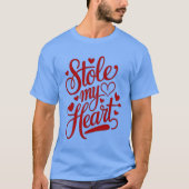Hartensnaren bevestigd t-shirt (Voorkant)