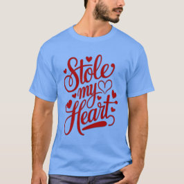 Hartensnaren bevestigd t-shirt