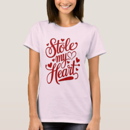 Hartensnaren bevestigd t-shirt