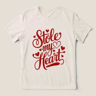 Hartensnaren bevestigd Tri-Blend shirt