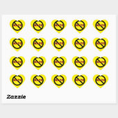 Hartenstickers voor laptops mobiele telefoon skate hart sticker (Vel)