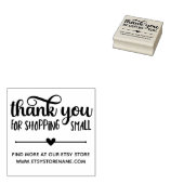 Hartenverdeler Hartelijk dank voor het winkelen in Rubberstempel (Gestempeld)