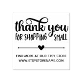 Hartenverdeler Hartelijk dank voor het winkelen in Rubberstempel (Afrduk)