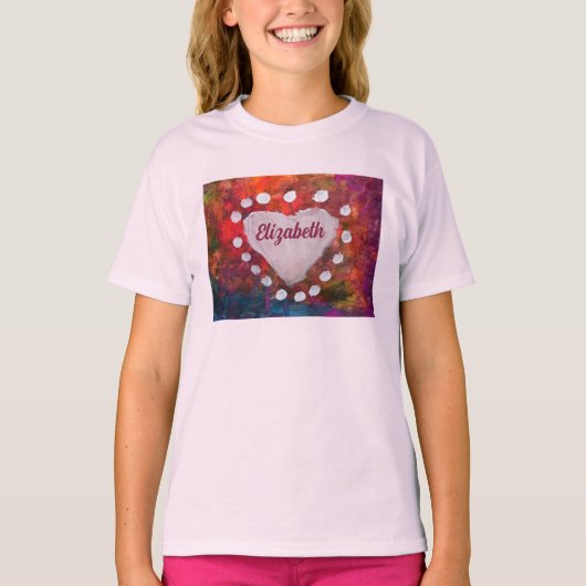 Hartenvinger geverfd t-shirt (Voorkant)