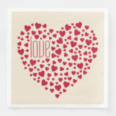 Hartenvolle hartslag Red ID733 Servet (Voorkant)
