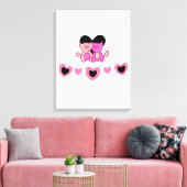 Hartenvormen Canvas Afdruk (Insitu (Woonkamer))