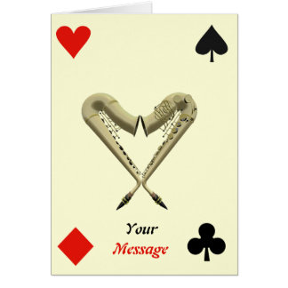 Hartenzwembad - Diamond, Spade, Club Plays Card