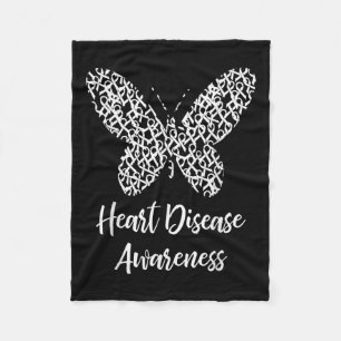 Harteziekte Bewustheid Butterfly Gift Februari Wij Fleece Deken