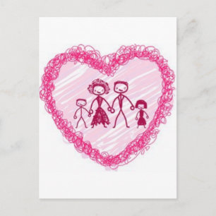 hartfamilie briefkaart