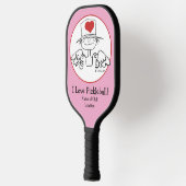 Hartfee © Gepersonaliseerd Pickleball Paddle (Links)