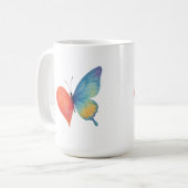 Hartfladderen Koffiemok (Voorkant links)