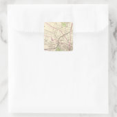 Hartford, centraal vierkante sticker (Tas)