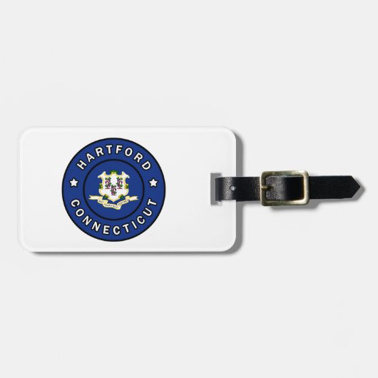 Hartford Connecticut Bagagelabel (Voorkant horizontaal)
