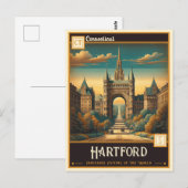 Hartford, Connecticut |  Briefkaart (Voorkant / Achterkant)