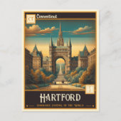 Hartford, Connecticut |  Briefkaart (Voorkant)