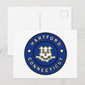 Hartford Connecticut Briefkaart (Voorkant / Achterkant)