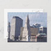 Hartford Connecticut Briefkaart (Voorkant / Achterkant)