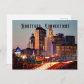 Hartford, Connecticut Briefkaart Souvenir (Voorkant / Achterkant)