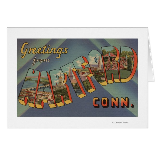 Hartford, Connecticut - grote letterscènes (Voorkant Horizontaal)