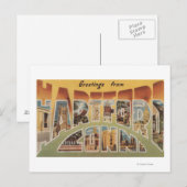 Hartford, Connecticut - grote letterscènes 3 Briefkaart (Voorkant / Achterkant)