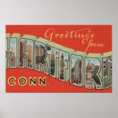 Hartford, Connecticut - grote letterscènes 3 Poster (Voorkant)