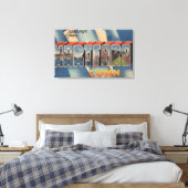 Hartford, Connecticut - grote letterscènes 4 Canvas Afdruk (Insitu (Slaapkamer))