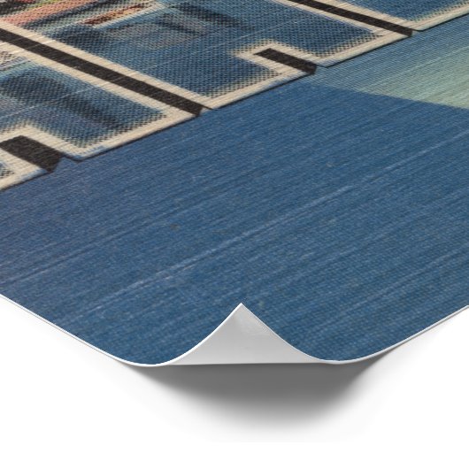 Hartford, Connecticut - grote letterscènes 4 Poster (Hoek)