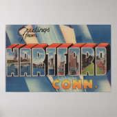 Hartford, Connecticut - grote letterscènes 4 Poster (Voorkant)