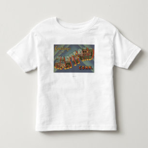 Hartford, Connecticut - grote letterscènes Kinder Shirts