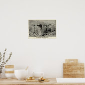 Hartford Connecticut Illustratie Poster (Keuken)