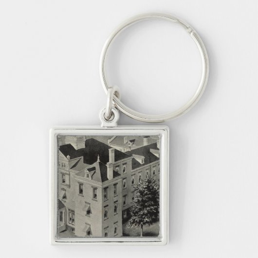 Hartford Connecticut Illustratie Sleutelhanger (Voorkant)