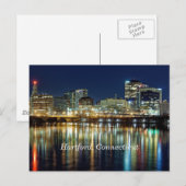 Hartford, Connecticut, met de naam cityscape-foto Briefkaart (Voorkant / Achterkant)
