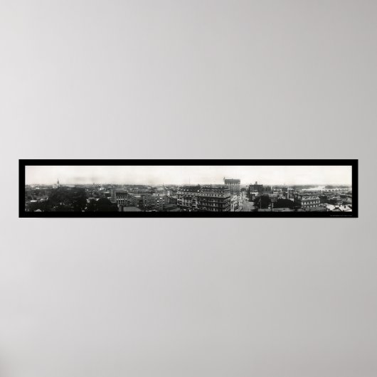 Hartford, Connecticut Panoramic Photo 1913 Poster (Voorkant)