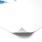 Hartford Connecticut Skyline Blue Perfect Poster (Hoek)