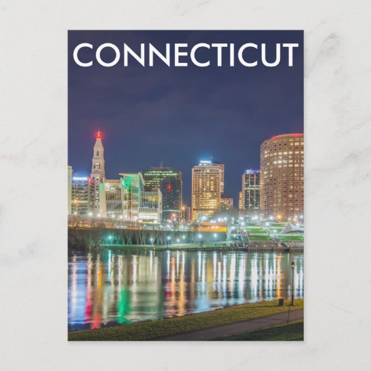 hartford connecticut skyline briefkaart (Voorkant)