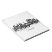 Hartford Connecticut Skyline BW Notitieblok (Schuin)