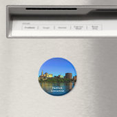 Hartford Connecticut Skyline Cartoon Magneet (Insitu (Vaatwasser))