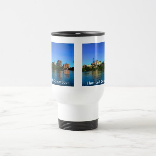 Hartford Connecticut Skyline Cartoon Reisbeker (Center)