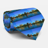 Hartford Connecticut Skyline Cartoon Stropdas (Opgerold)