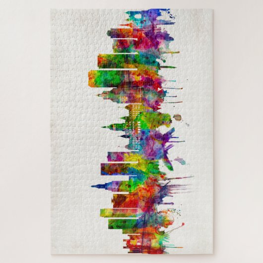 Hartford Connecticut Skyline Legpuzzel (Verticaal)