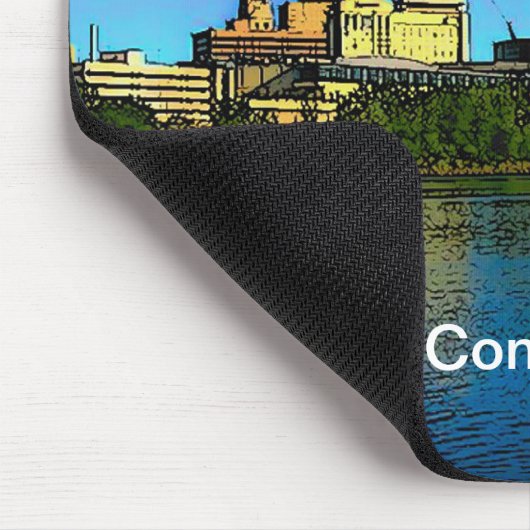 Hartford Connecticut Skyline Muismat (Hoek)