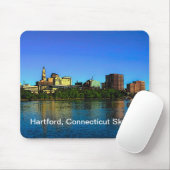 Hartford Connecticut Skyline Muismat (Met muis)