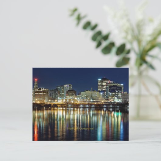 Hartford, Connecticut stadsgezicht Briefkaart (Staand voorkant)