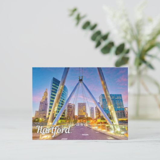 Hartford, Connecticut, Verenigde Staten Feestdagenkaart (Staand voorkant)