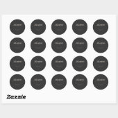 Hartford Connecticut White Font Ronde Sticker (Vel)
