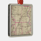 Hartford County Connecticut Metalen Ornament (Rechts)