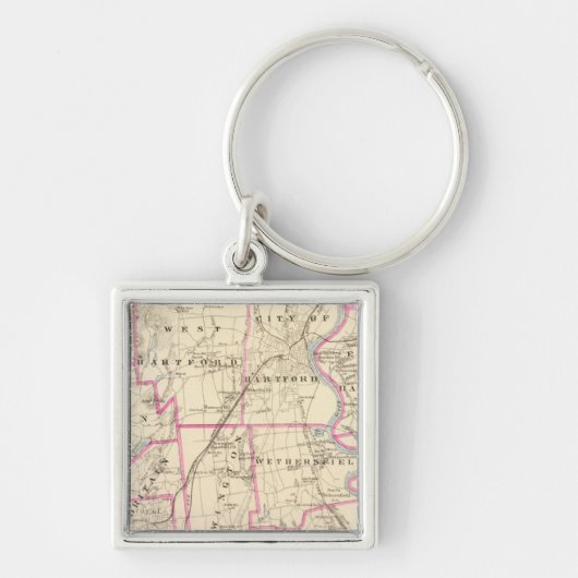Hartford County Connecticut Sleutelhanger (Voorkant)