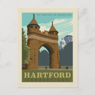 Hartford, CT Briefkaart
