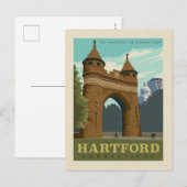 Hartford, CT Briefkaart (Voorkant / Achterkant)